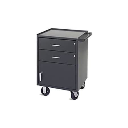 Valley Craft Valley Craft Vari Tuff Mobile Utility Cabinet, 2 Drawers, 1 Compartment, 23"W x 20"D, Gray F81842A7